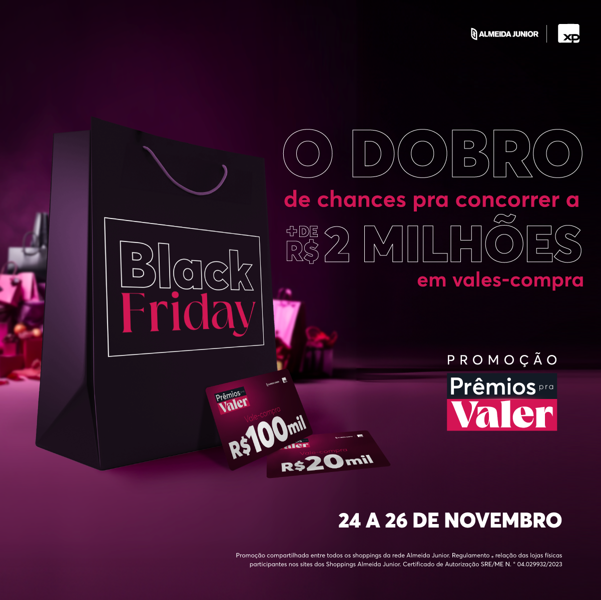 Black Friday dos shoppings Almeida Junior terá descontos de até 70%