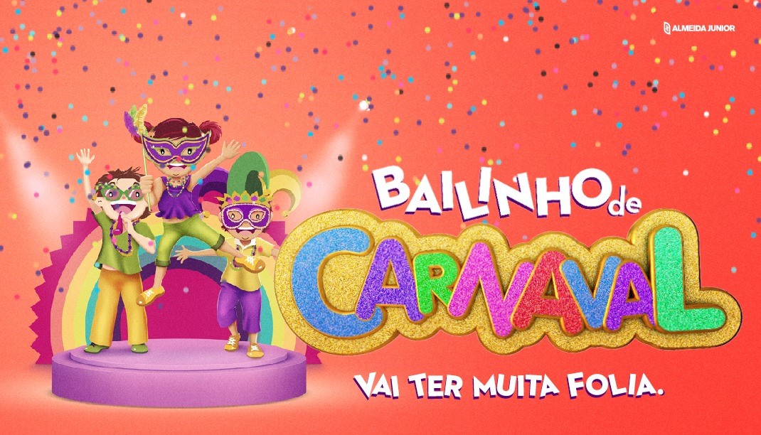 Bailinhos de Carnaval vão animar as famílias nos shoppings Almeida Junior