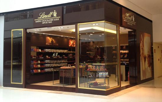loja lindt chocolate